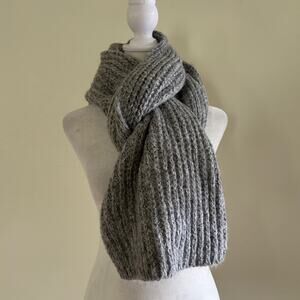 Momentum Brands Scarf Knit Chunky Comforcore Cozy Winter Accessories Grey Layer